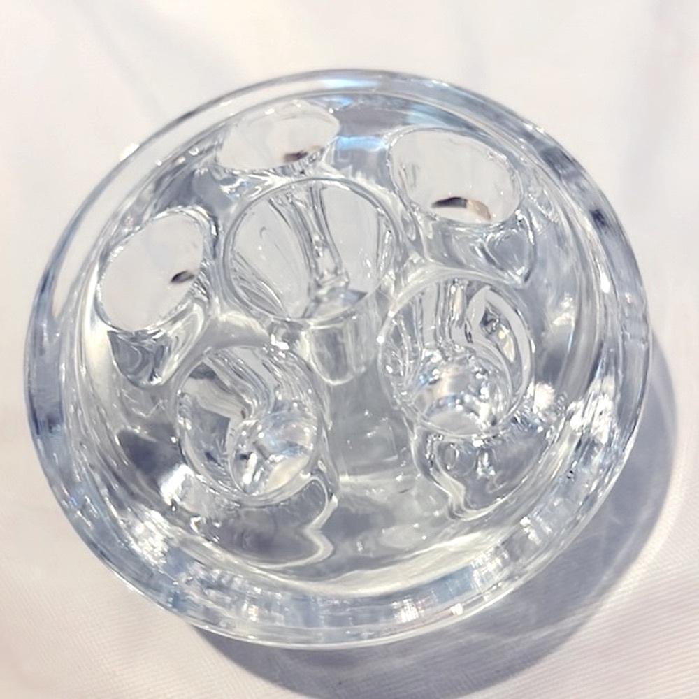 Antique Flower Frog Cambridge Glass Company Circa 1916 6 Holes 2.5” Pristine EUC